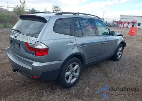 2008 BMW X3 3.0Si z USA, uszkodzony, nr VIN WBXPC93448WJ11350